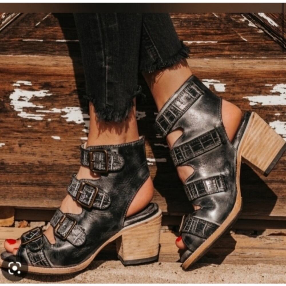 FREEBIRD BY STEVEN Quail Sandals in Black Multi 10 - Picture 12 of 12